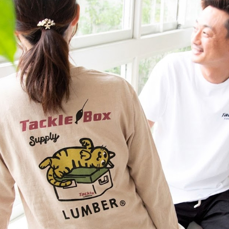 LUMBER 公式 262379 TACKLE BOX ロングTシャツ